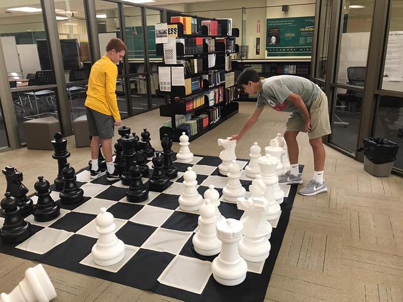 25" Giant Chess Set with Nylon Board ชุดหมากรุกยักษ์25นิ้ว+กระดานผ้าไนลอน