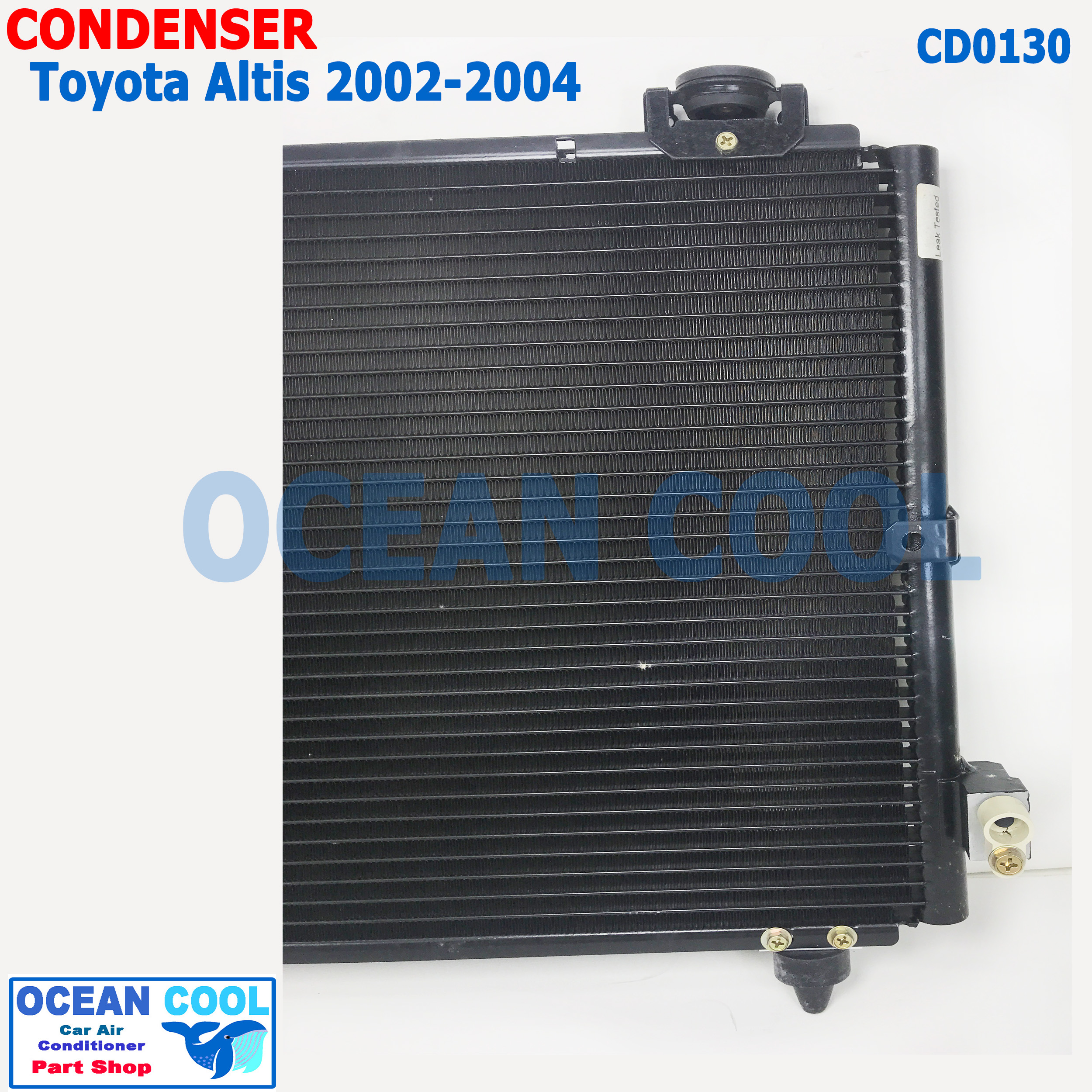 แผงแอร์ โตโยต้า อัลติส 2002 - 2007 CD0130 CONDENSER FOR TOYOTA ALTIS รังผึ้งแอร์ คอยล์ร้อน หน้าหมู รุ่นแรก PACO PL3173