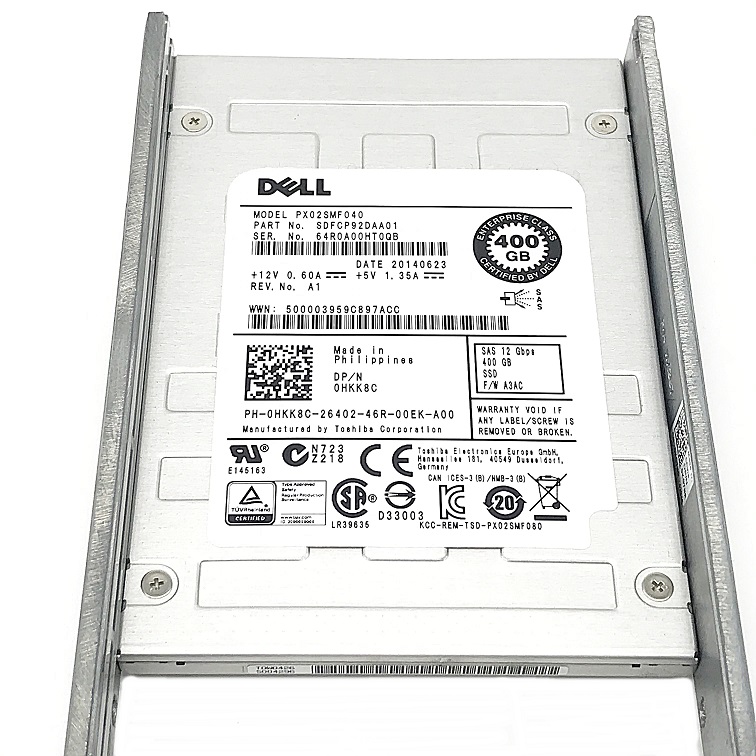 Dell 0HKK8C PX02SMF040 SDFCP92DAA01 [TorCompTH Thailand - ขาย จำหน่าย ราคา] Dell 400GB SSD SAS 12Gbps 2.5IN for R420 R620 R720