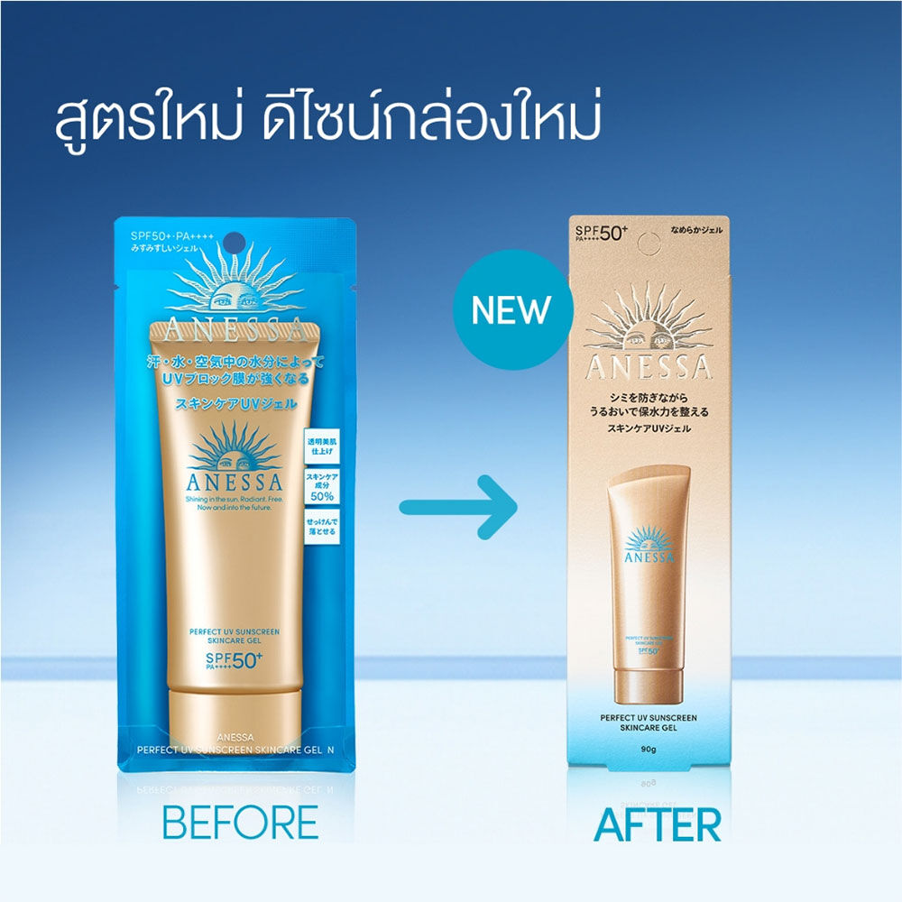 Shiseido Anessa Perfect UV Sunscreen Skincare Gel 90g. กันแดดเนื้อเจล