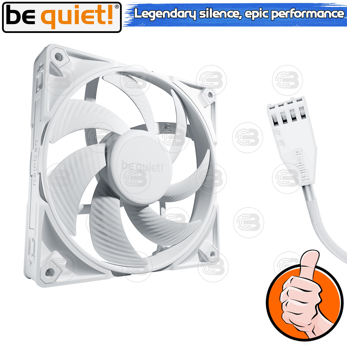 [CoolBlasterThai] Be Quiet Silent Wings Pro 4 140 PWM White PC Fan Case (BL199) ประกัน 5 ปี