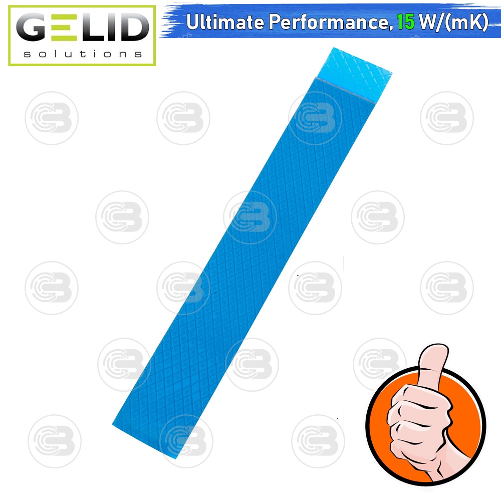 [CoolBlasterThai] GELID GP-ULTIMATE Thermal Pad (1 PCS) 120x20x1.0 mm./15.0 W/mK (TP-GP04-R-B)