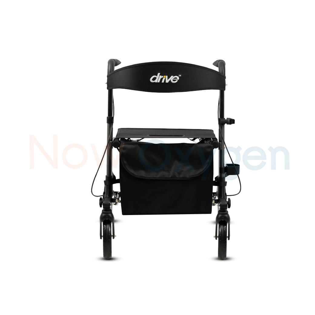 รุ่นใหม่ Moka Grey Rollator แบรนด์ Drive Medical (Debilbiss) วอล์คเกอร์ 4 ล้อ อุปกรณ์ช่วยพยุงเดิน อุปกรณ์ฝึกเดิน รับประกัน 2 ปี