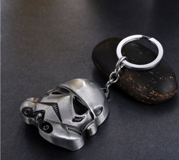 พวงกุญแจ โลหะ Stormtrooper สีเทา - Star Wars Keychain