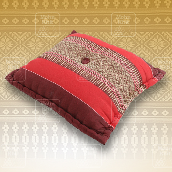 หมอนอิงเจาะกระดุมเล็ก 38x38 Cm, Thai Leaning Cushions backrest Khit, Pillow Small 38x38Cm Kapok100%