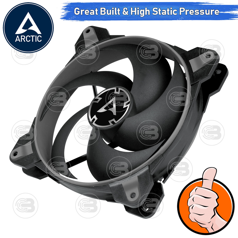 [CoolBlasterThai] ARCTIC BioniX P140 Grey Pressure-optimised with PWM PST(size 140 mm.) PC Fan Case ประกัน 10 ปี