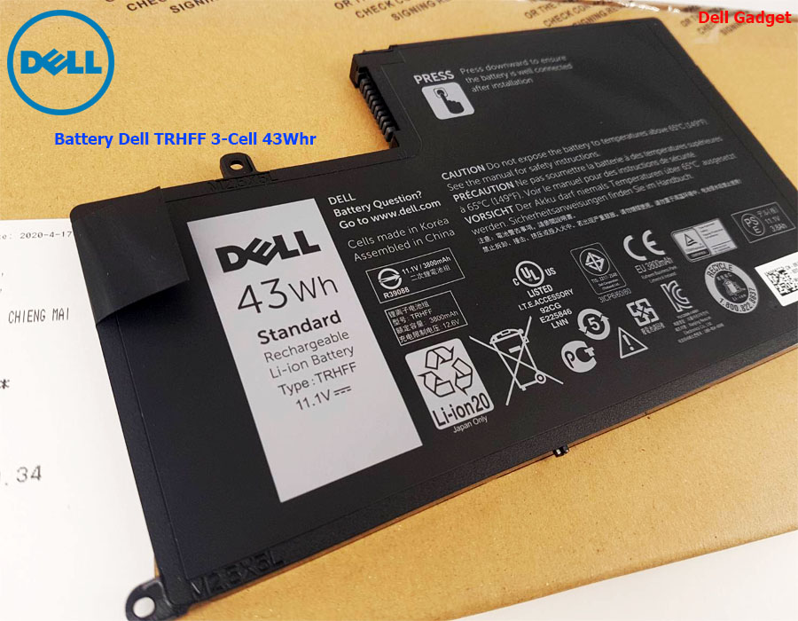 Battery Dell Latitude 3450, 3550 แบตเตอรี่ TRHFF ของแท้รับประกันศูนย์ Dell Thailand On-site Service