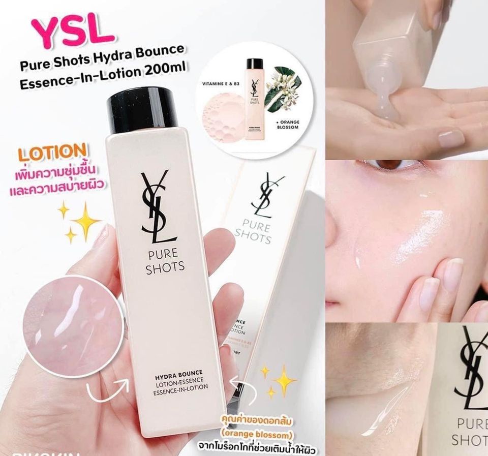 YSL Pure Shots Hydra Bounce Essence-In-Lotion 30ml. โลชั่นเสริมความชุ่มชื้นและความสบายผิว