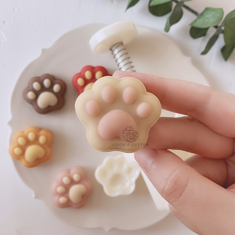 เซ็ตพิมพ์กดขนมลายอุ้งเท้าแมว Cat paw มินิ (20 กรัม)