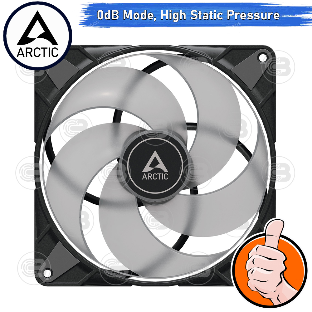 [CoolBlasterThai] ARCTIC P14 PWM PST A-RGB 0dB (size 140 mm.) PC Fan Case ประกัน 6 ปี