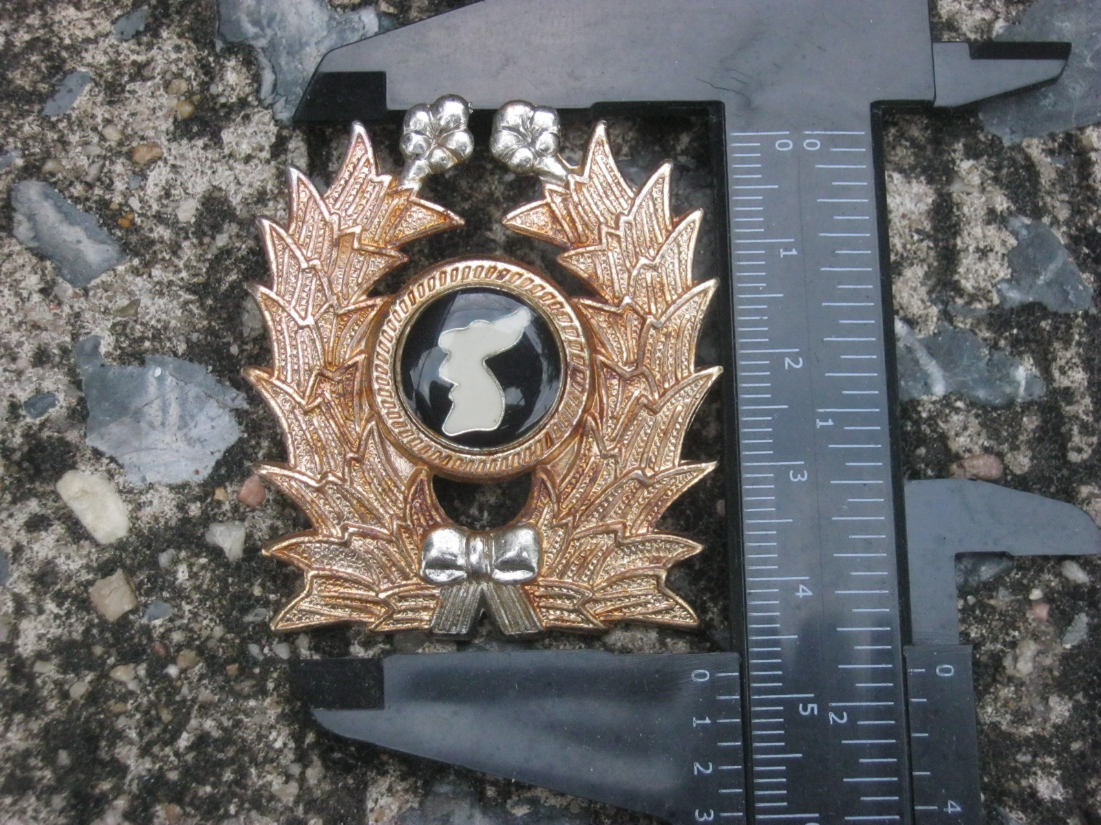 อาร์ม โลหะหน้าหมวกทหารเกาหลี กองทัพบก