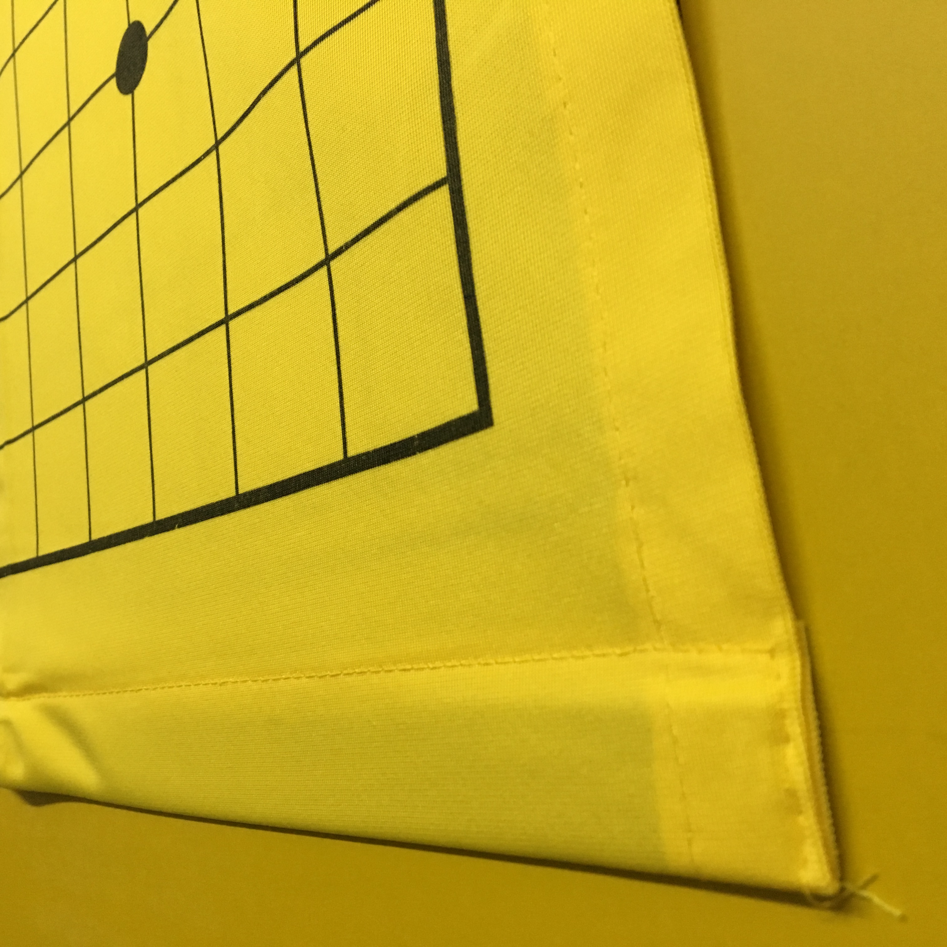 กระดานสาธิตหมากล้อม19เส้น (กระดานผ้า)