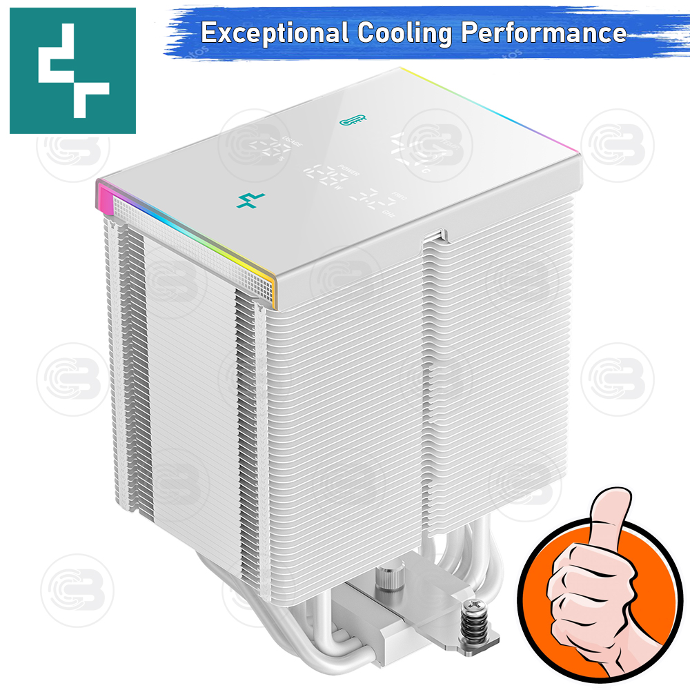 [CoolBlasterThai] DeepCool AK500 DIGITAL PRO WHITE CPU Cooler (LGA1851/AM5 Ready)