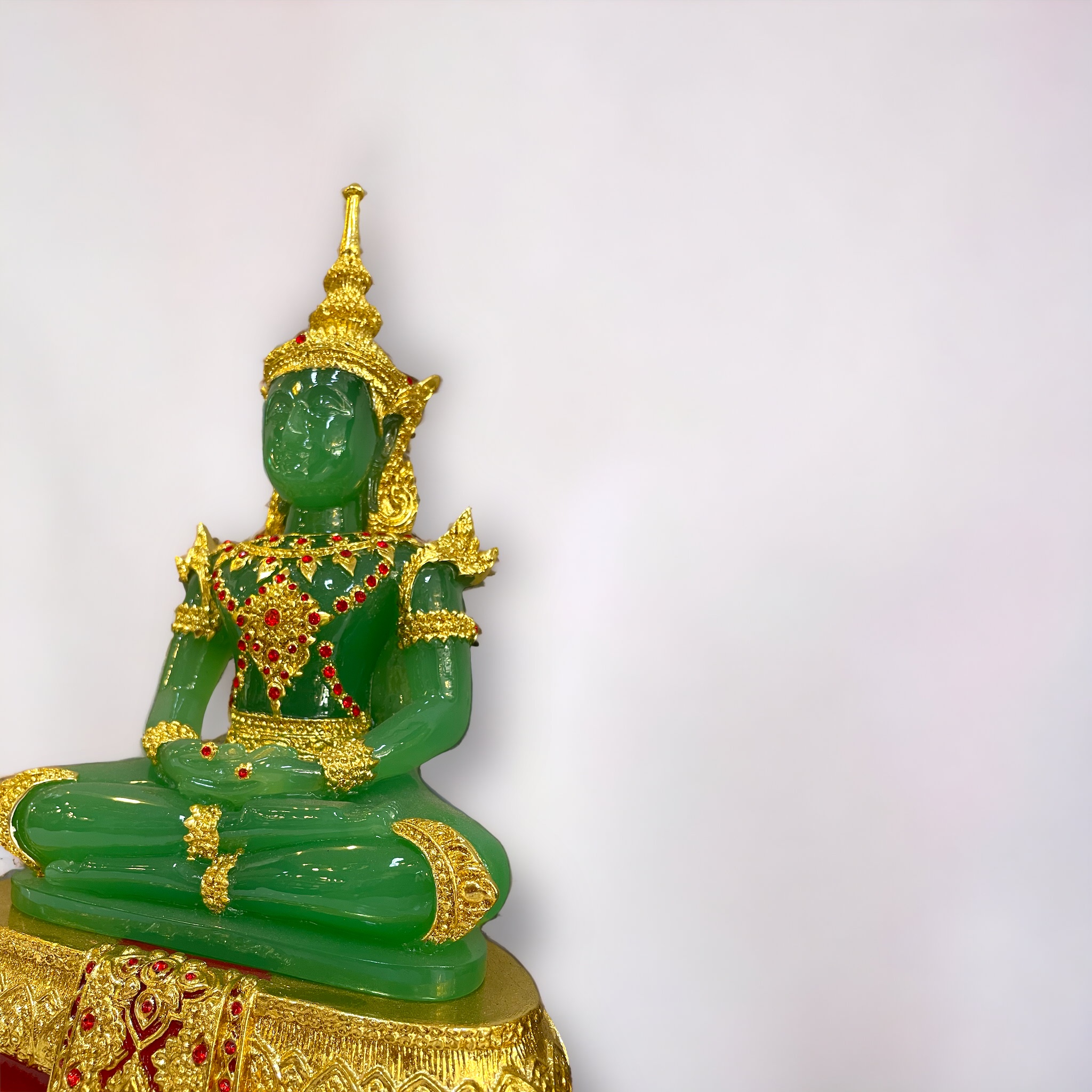 พระแก้วมรกต 9 นิ้ว ฤดูร้อน สีเขียวหยก