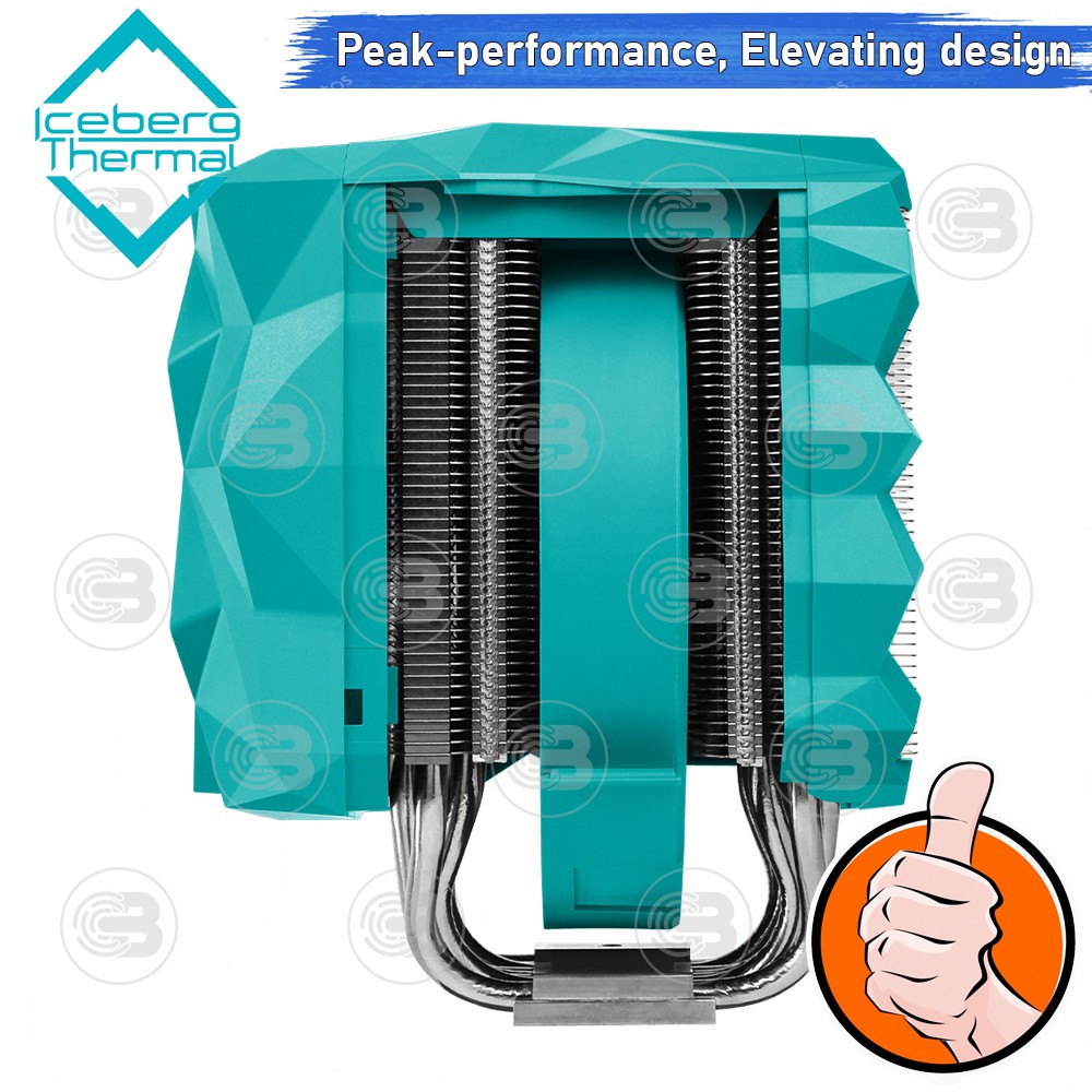 [CoolBlasterThai] Iceberg Thermal IceSLEET X7 Dual Multi Compatible Dual Tower CPU Cooler with A-RGB ประกัน 2 ปี