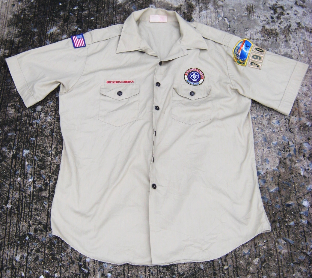 เสื้อลูกเสือแขนสั้น อเมริกา พร้อมอาร์มที่ระลึก