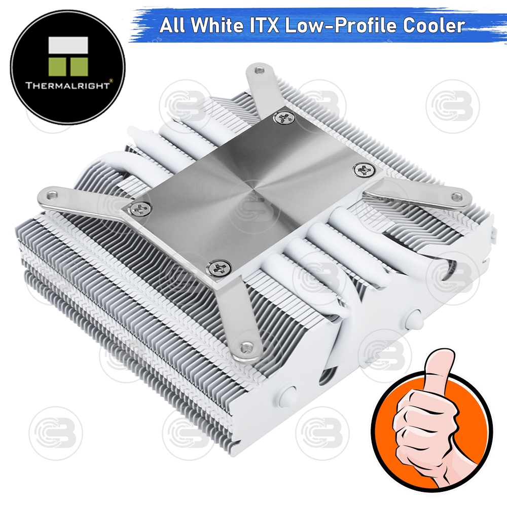 [CoolBlasterThai] Thermalright AXP90 X53 White Low-Profile CPU Cooler with 4 Heatpipes (AM5/LGA1851 Ready) ประกัน 6 ปี