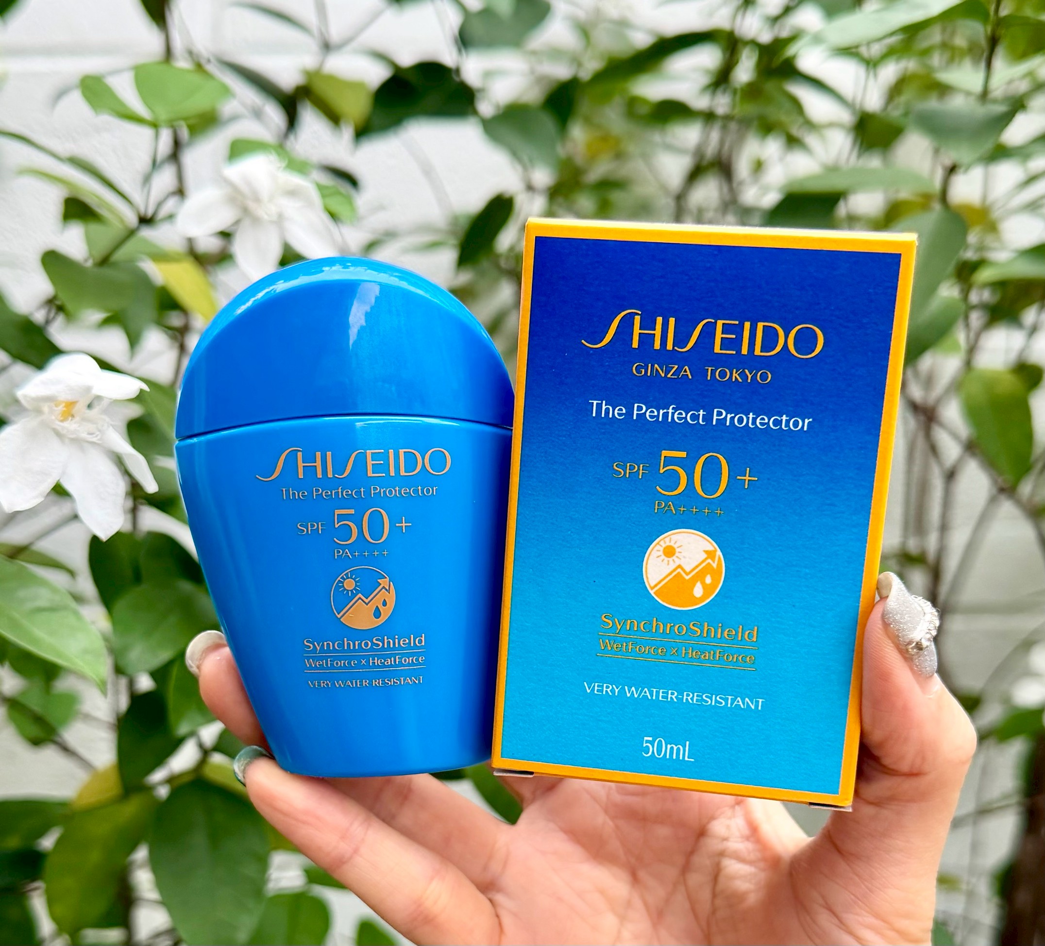 Shiseido Ginza Tokyo The Perfect Protector SPF50+ PA+++ Synchro Shield WetForce x HeatForce 50 ml. สูตรใหม่
