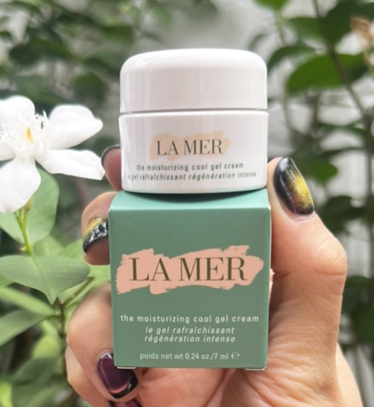 La Mer The Moisturizing Cool Gel Cream 7ml. ครีมบำรุงผิวสูตรเจลเย็นสดชื่น