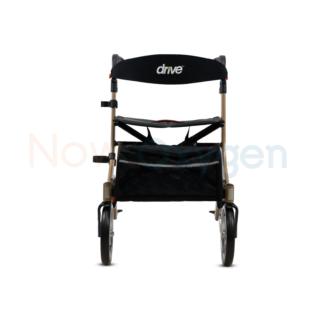 รุ่นใหม่ Nitro M Rollator แบรนด์ Drive Medical (Debilbiss) วอล์คเกอร์ 4 ล้อ อุปกรณ์ช่วยพยุงเดิน อุปกรณ์ฝึกเดิน รับประกัน 2 ปี