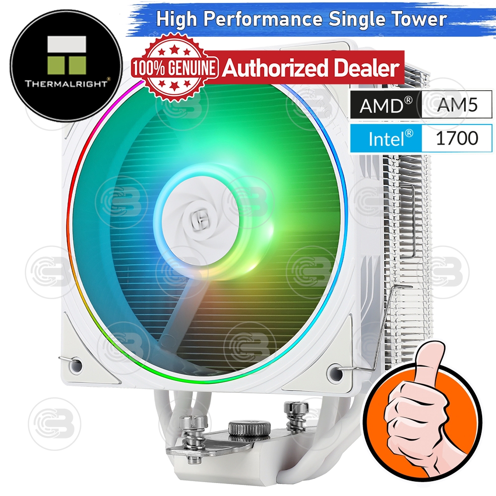 [CoolBlasterThai] Thermalright Assassin Spirit 120 EVO WHITE ARGB CPU Heat Sink (AM5/LGA1851 Ready)ประกัน 3 ปี