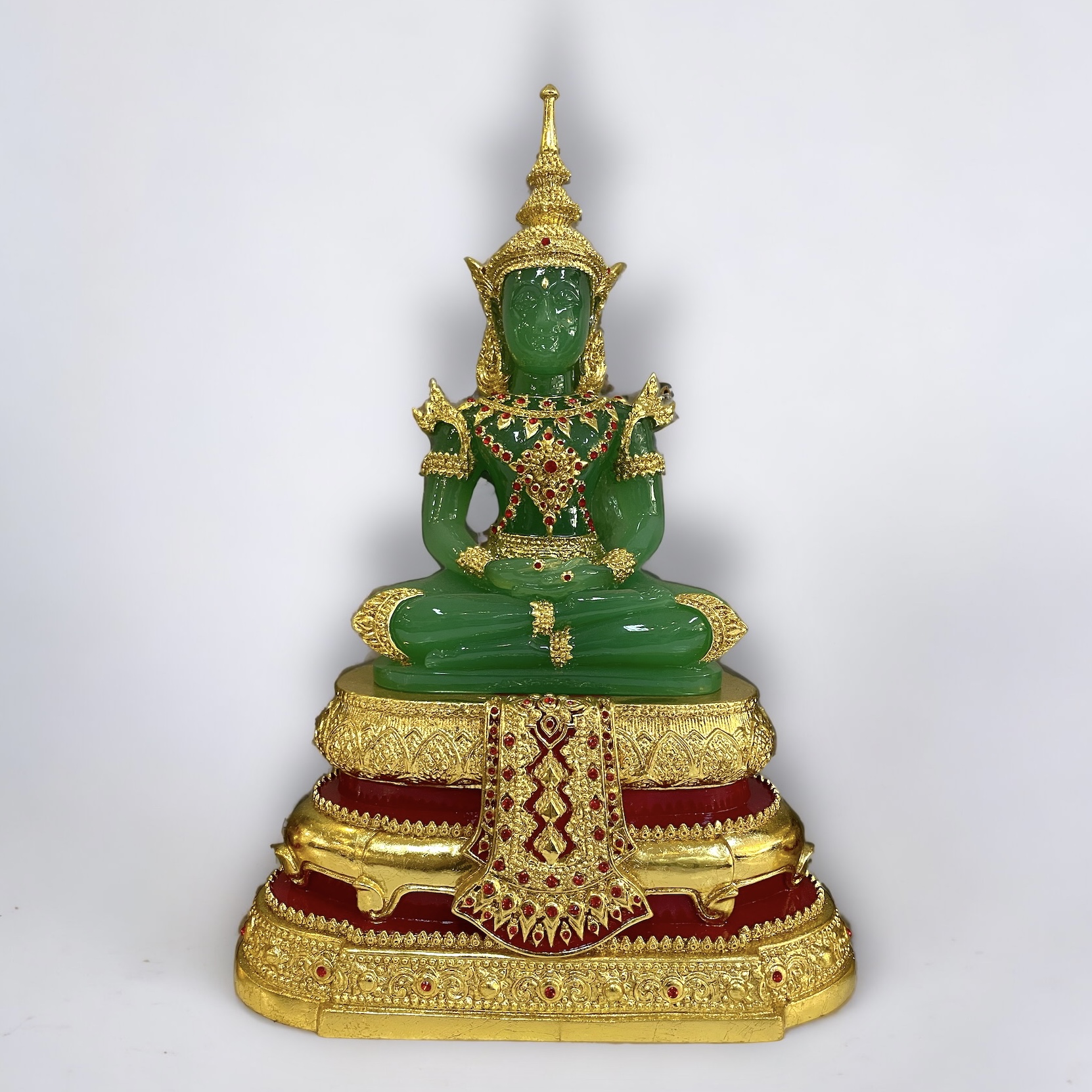 พระแก้วมรกต 9 นิ้ว ฤดูร้อน สีเขียวหยก