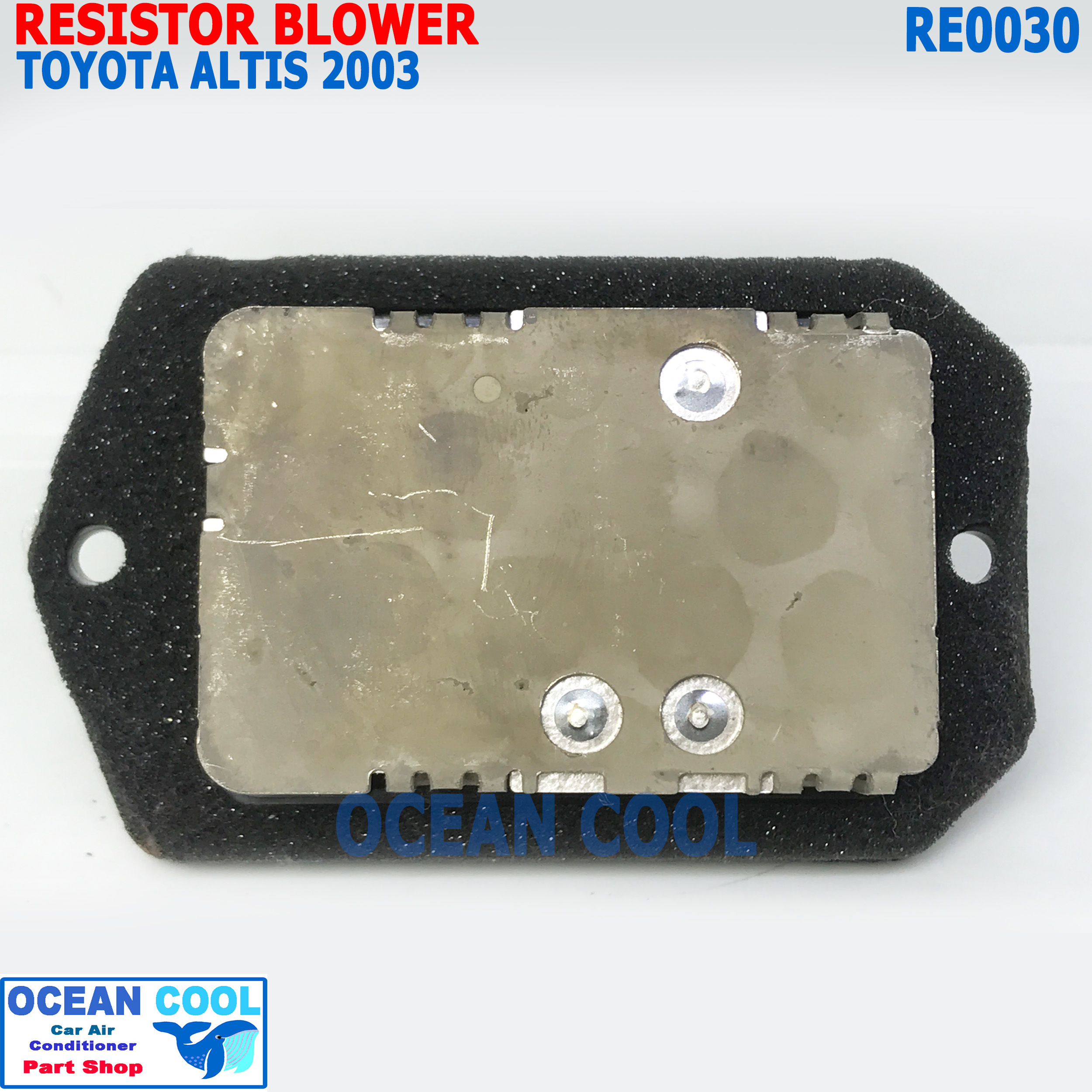 รีซิสแตนท์ โตโยต้า อัลติส 2003 โฉมหน้าหมู RE0030 Denso แท้ 246810-27334D Resistor Blower Toyota ALTIS รีซิสเตอร์ ทดสปีดพัดลม รีซิสแต๊นซ์