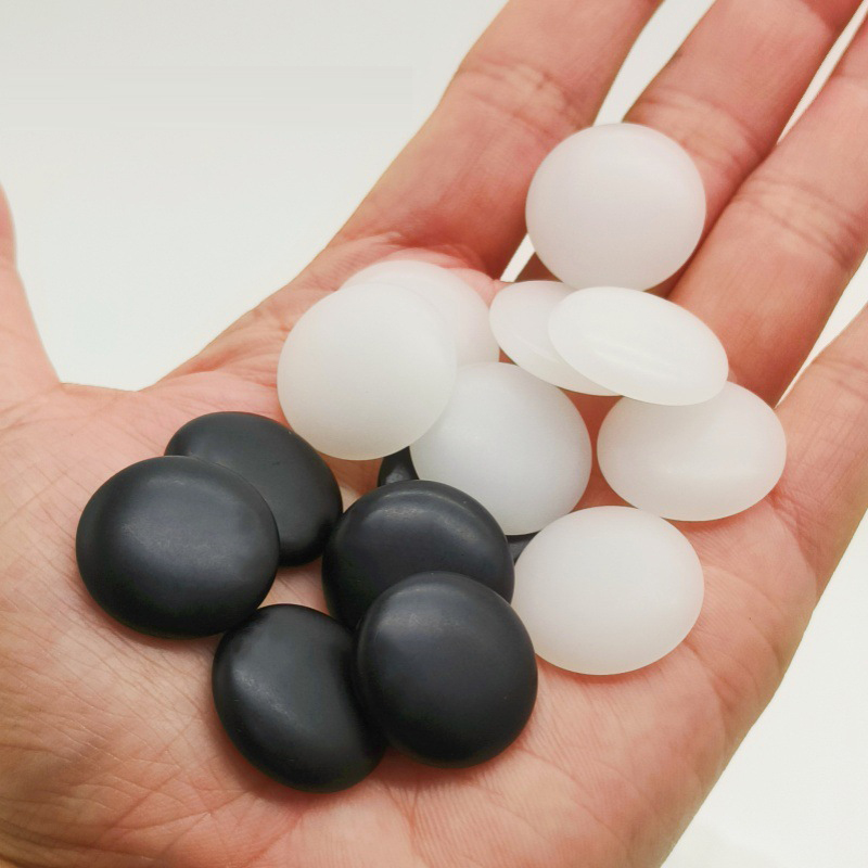 เม็ดหมากล้อมหิน Crystal Jade (นูน1ด้าน)