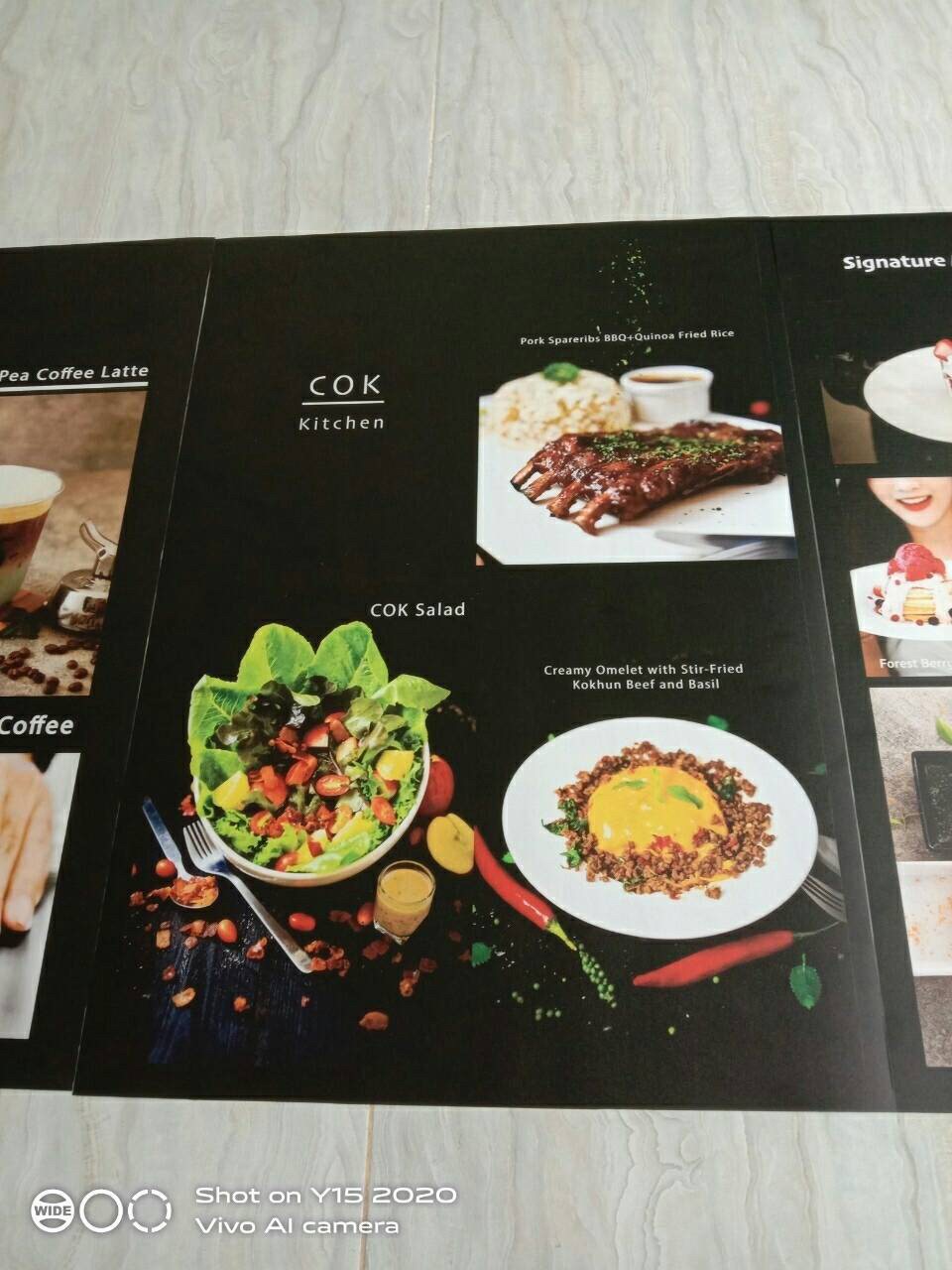 งานพิมพ์สกีน สติ๊กเกอร์ติดพาสวู๊ด ร้านอาหาร