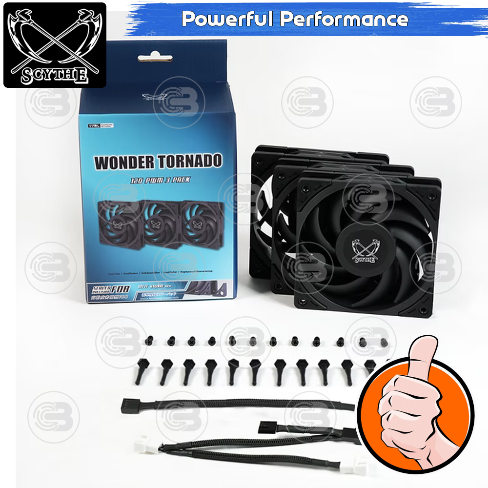 [CoolBlasterThai] SCYTHE Wonder Tornado 120 3-Pack Fan Case (size 120 mm.)