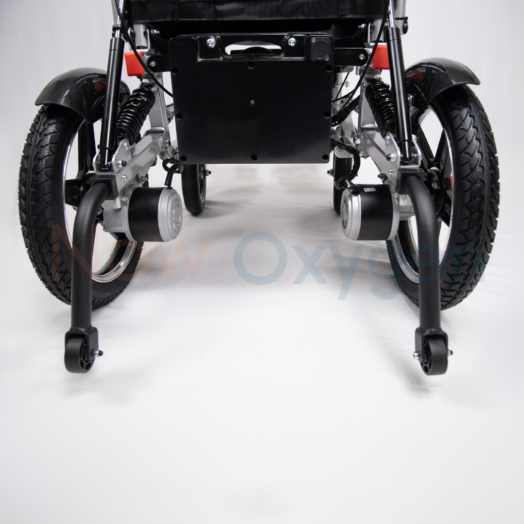 รถเข็นไฟฟ้า รุ่นพนักพิงสูง (High Back) ปรับเอนนอน ปรับยืดขาและเหยียดขา รับประกัน 1 ปี