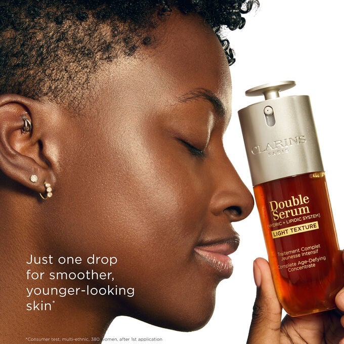 Clarins Double Serum Light Texture 100ml. กล่องเทสเตอร์ เซรั่มรุ่นใหม่ 2025 สูตรไลท์