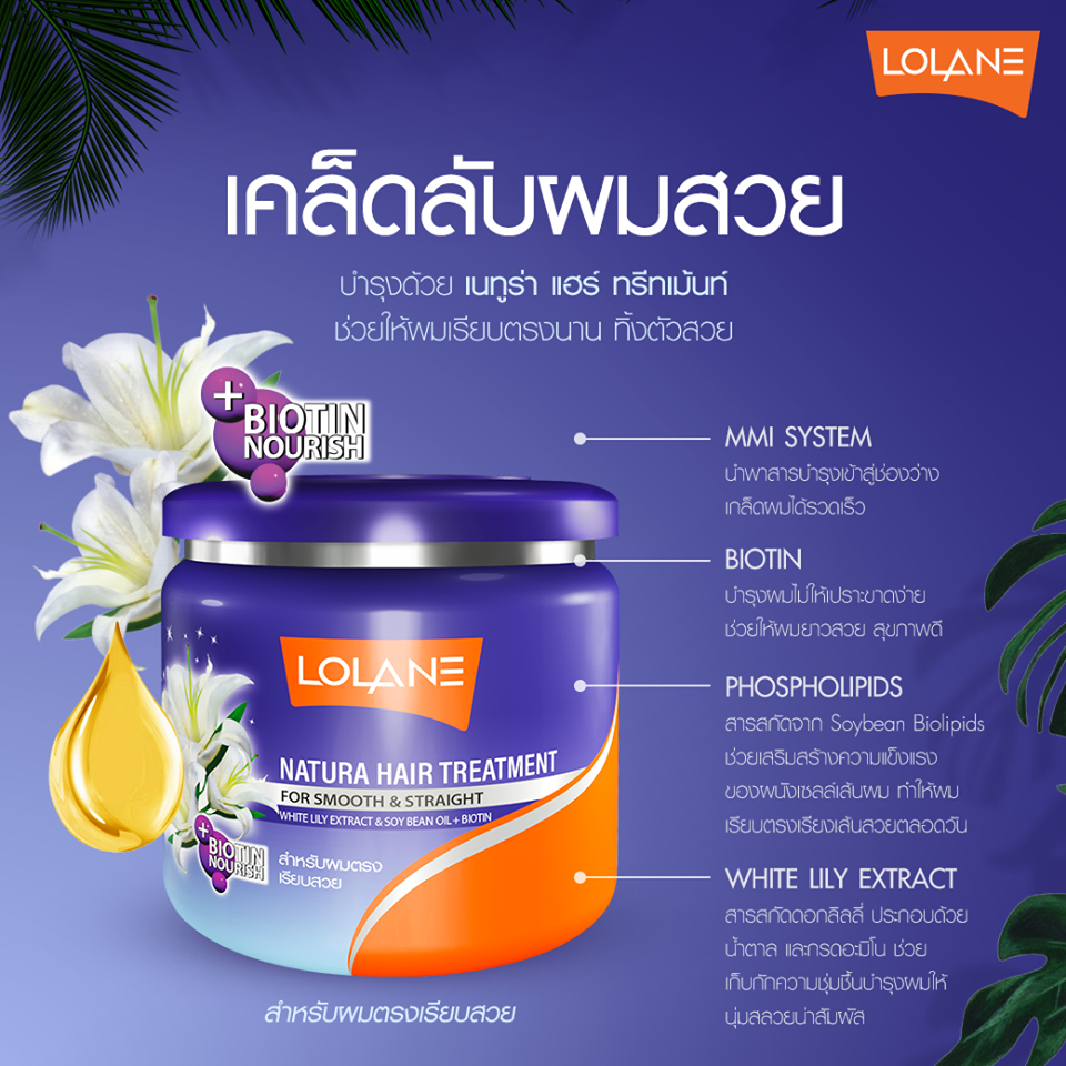 แท้พร้อมส่ง‣ Lolane Natura Treatment 500g โลแลน เนทูร่า ทรีทเมนท์ กระปุกใหญ่