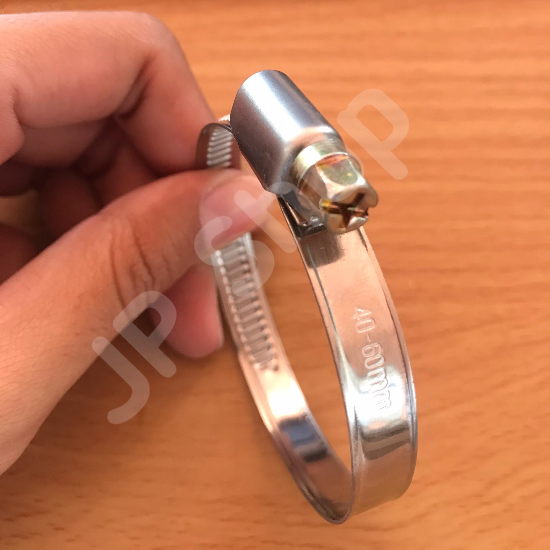 เข็มขัดรัดท่อสแตนเลส ปลอกรัดสแตนเลส 40-60 มม. #4060