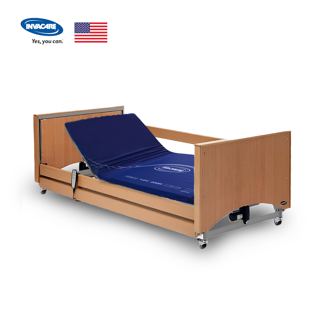 [🔥โปรสุดคุ้ม] เตียงไฟฟ้า 4 ฟังก์ชัน Invacare รุ่น Medley Ergo Super-low Bed ปรับต่ำพิเศษ พับเก็บได้ รับประกันศูนย์ไทย 6 ปี