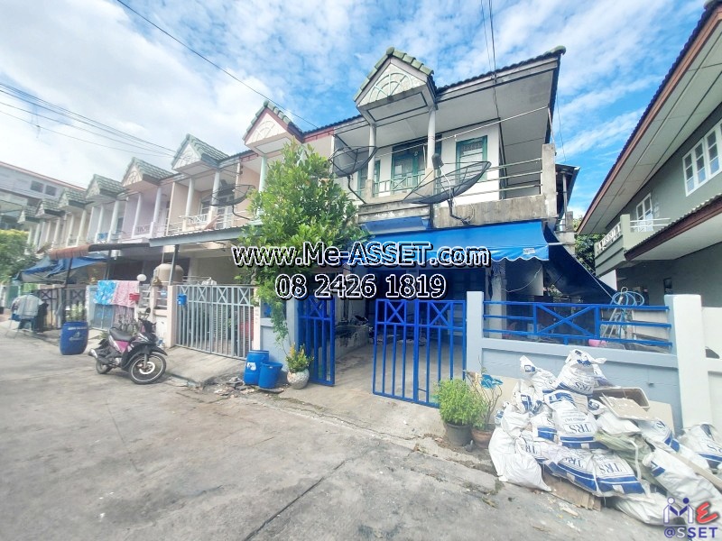 ขายทาวน์เฮ้าส์ ย่าน ซอยพรสว่าง เทพารักษ์ วัดด่าน บางพลีใหญ่ : ม.สุธาวีคลัสเตอร์เฮ้าส์ กม.10 : 2 ชั้น 26 ตร.วา