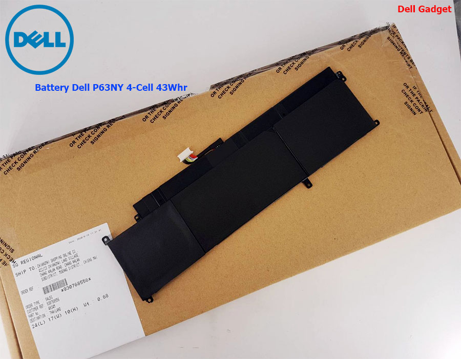 Battery Dell Latitude 13 รุ่น 7370, 4-Cell, 43Wh, แบตเตอรี่ Dell P63NY ของแท้รับประกันศูนย์ Dell Thailand On-site Service