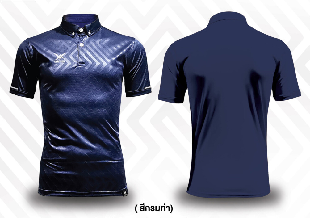 VINS SPORT POLO วินส์สปอร์ต เสื้อโปโลสปอร์ต เสื้อคอปก โปโลสปอร์ต กรมท่า