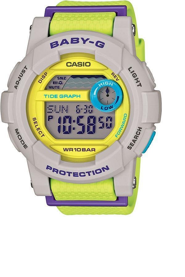 CASIO Baby-G นาฬิกาข้อมือผู้หญิง สีเขียว สายเรซิ่น รุ่น BGD-180-3DR