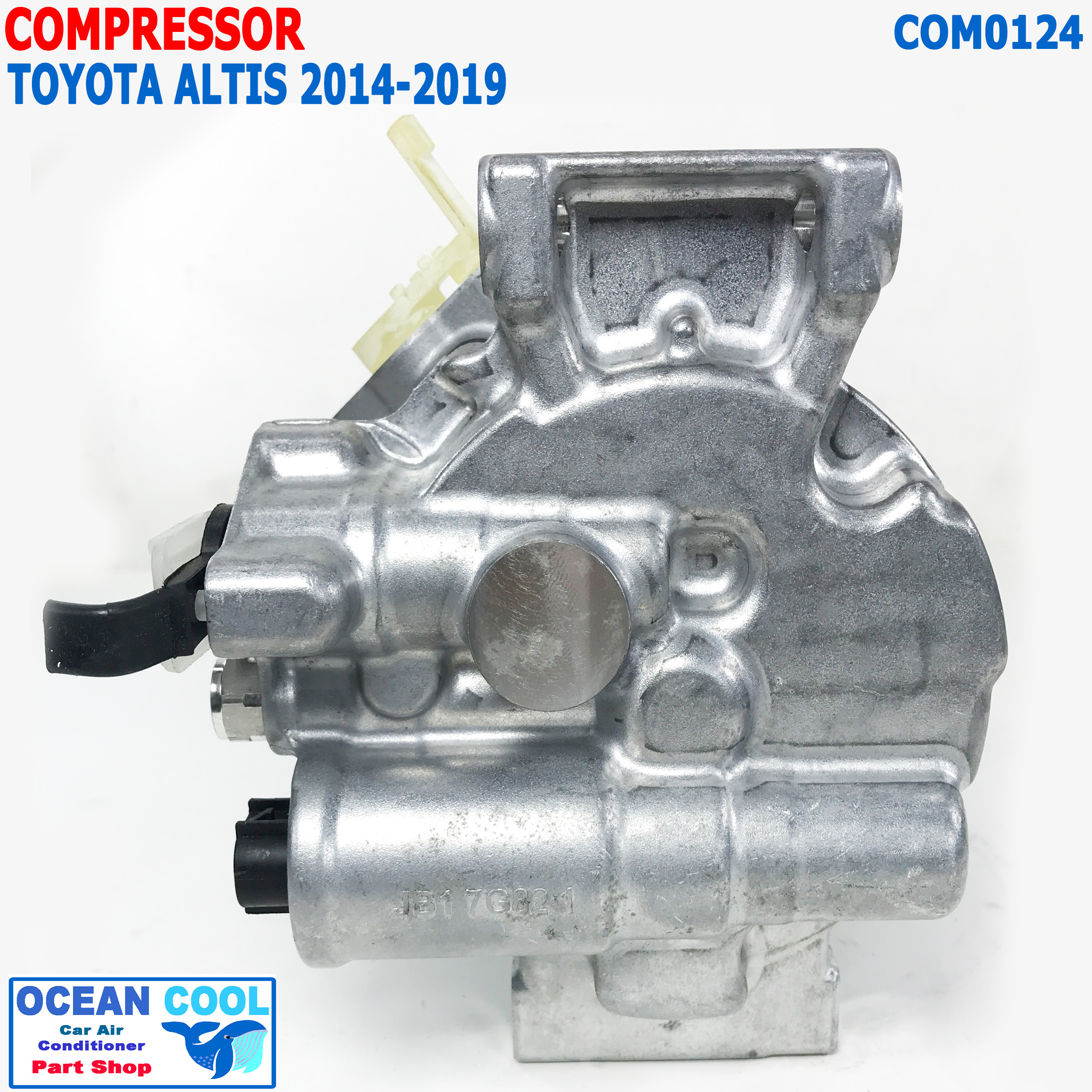 คอมเพรสเซอร์ โตโยต้า อัลติส 2014 - 2019 COM0124 DENSO 447280-6571 6SES14C Compressor Toyota Altis 447250-0351 คอมแอร์รถยนต์ คอมแอร์ คอมเพลสเซอร์ R134A CONTROL VALVE