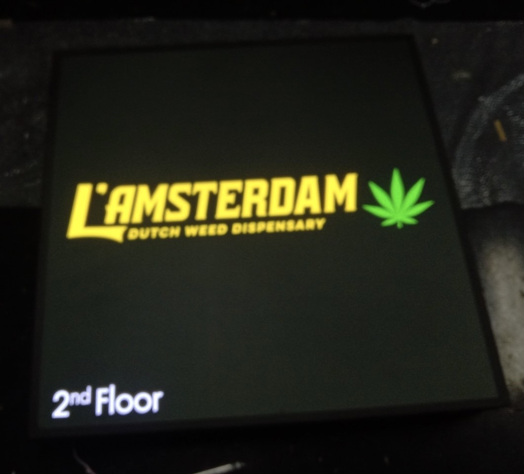 ป้ายกล่องไฟซิงค์สี่เหลี่ยม ขนาด 100 x 100 cm