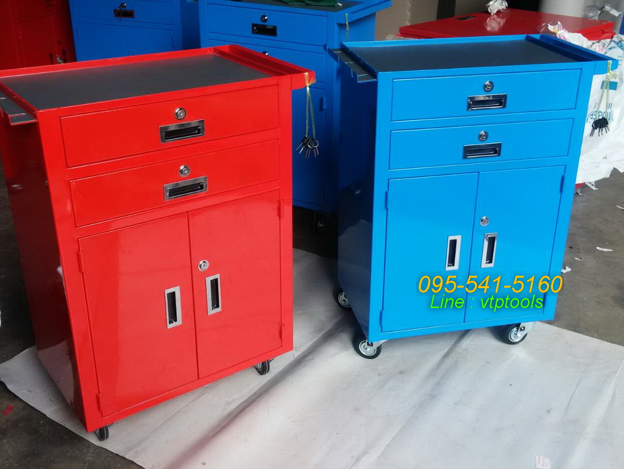 ตู้เครื่องมือ2ชั้น ด้านล่างเป็นประตูซ้าย/ขวา
