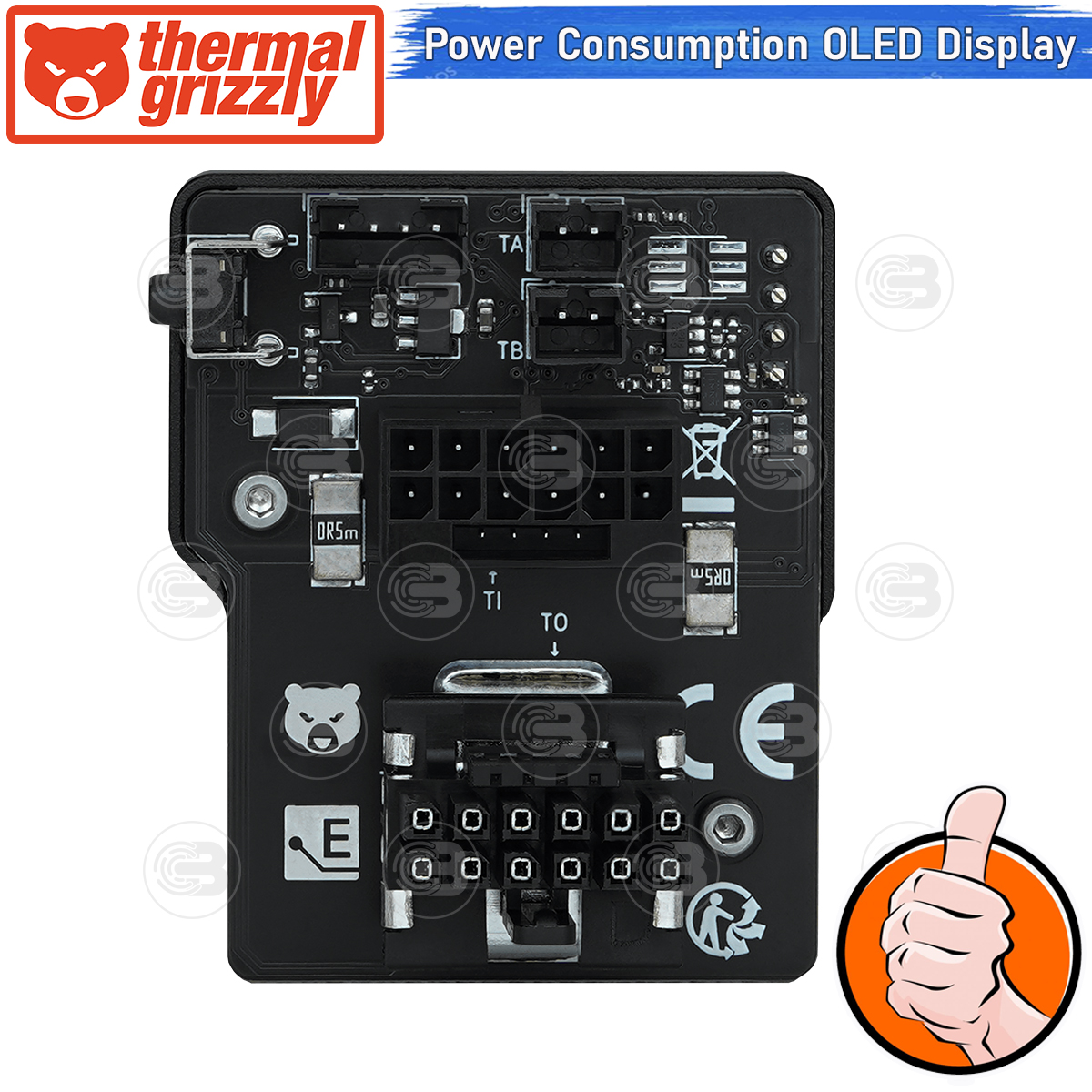 [CoolBlasterThai] Thermal Grizzly WireView GPU Pro (WV-P-H1N) 12VHPWR Normal GPU Power Consumption OLED Display