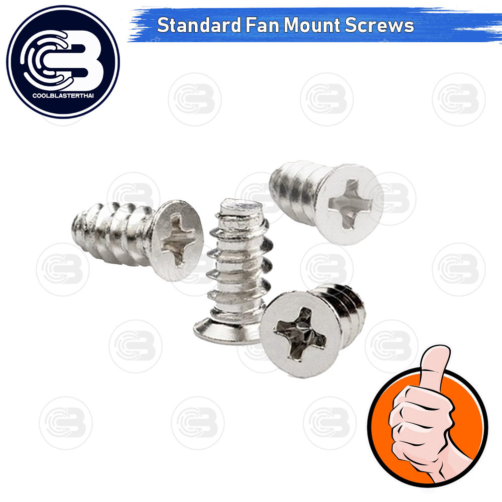 [CoolBlasterThai] M5 Fan Mount Screws Steel X4 (Silver)
