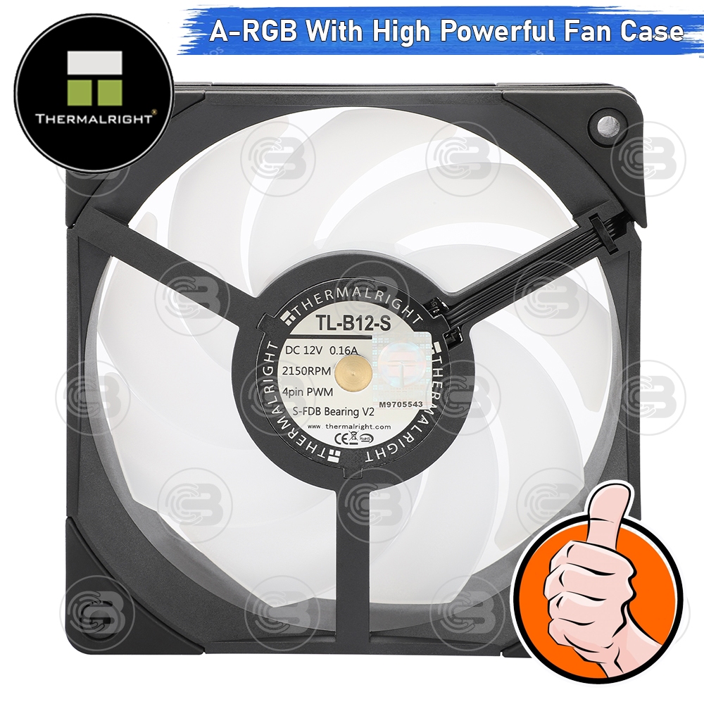 [CoolBlasterThai] Thermalright TL-B12-S A-RGB Static Pressure Fan Case (size 120 mm.) ประกัน 3 ปี