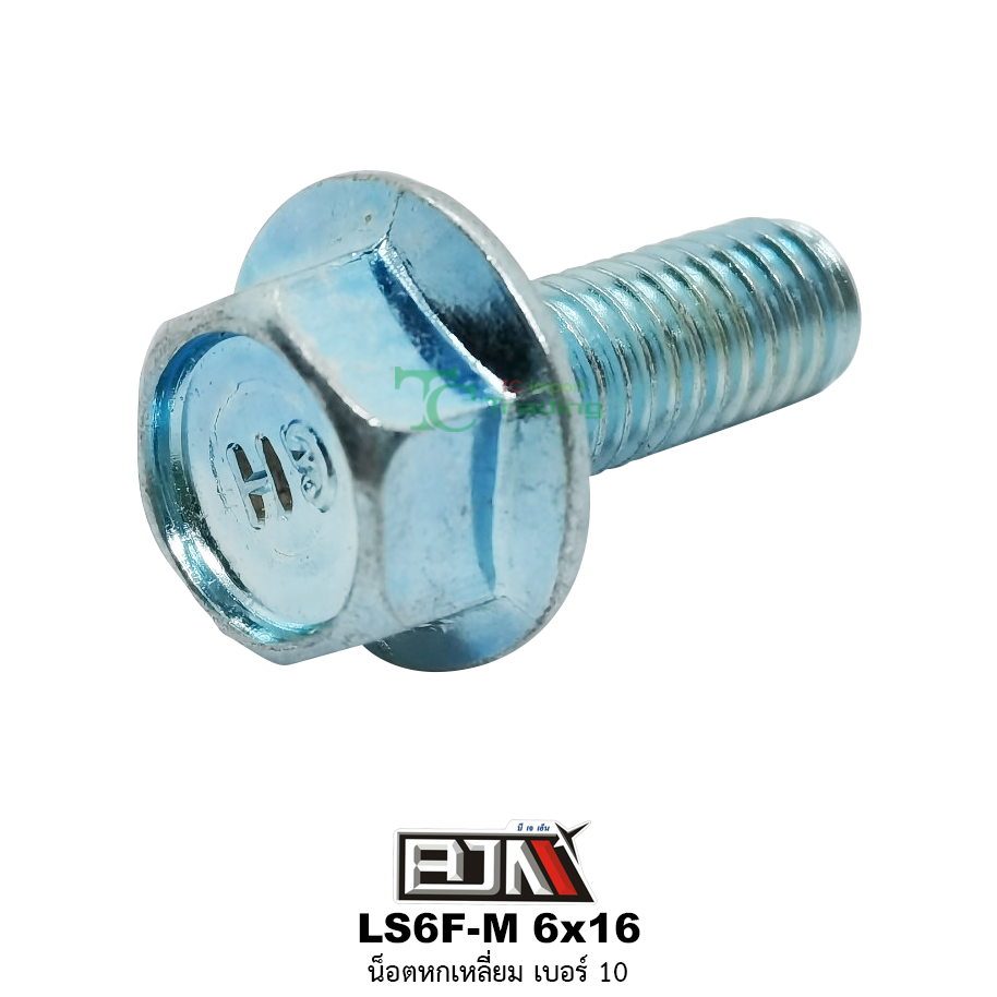 LS6F-M 6x16 น็อตหกเหลี่ยมเบอร์ 10 ( 1 ถุงมี 50 ตัว )