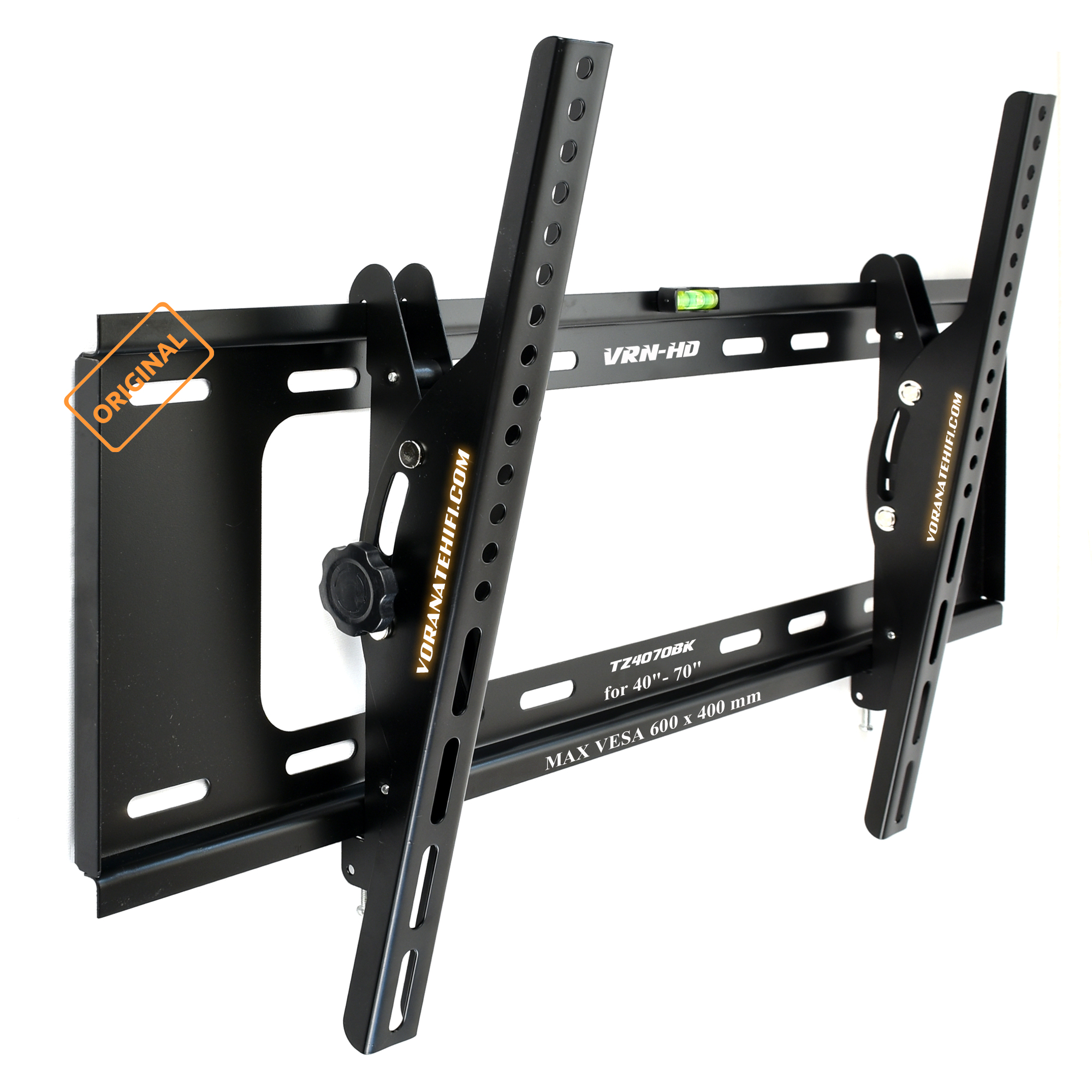 TZ4070BK ขาแขวนทีวี LED TV 40"-70" ปรับก้ม-เงยได้, Max VESA 600x400mm, Weight Capacity 55 Kg.(1.2)