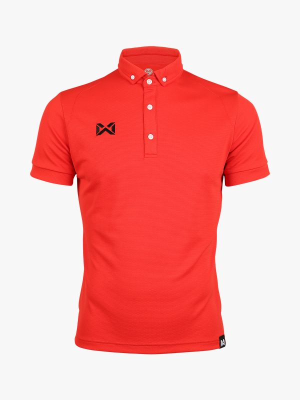 POLO SPORT WARRIX ( วอริกซ์ ) WA-3315N RR เสื้อโปโลสปอร์ต เสื้อคอกปก สีแดง