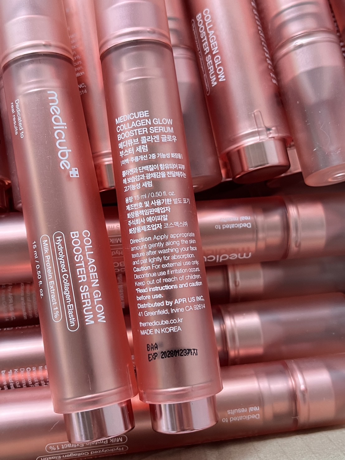 Medicube Collagen Glow Booster Serum 15ml (ไม่มีกล่อง) เซรั่มบูสเตอร์ผิวเด็ก! ผิวแน่น อิ่มฟู ฉ่ำวาว (1ขวด)