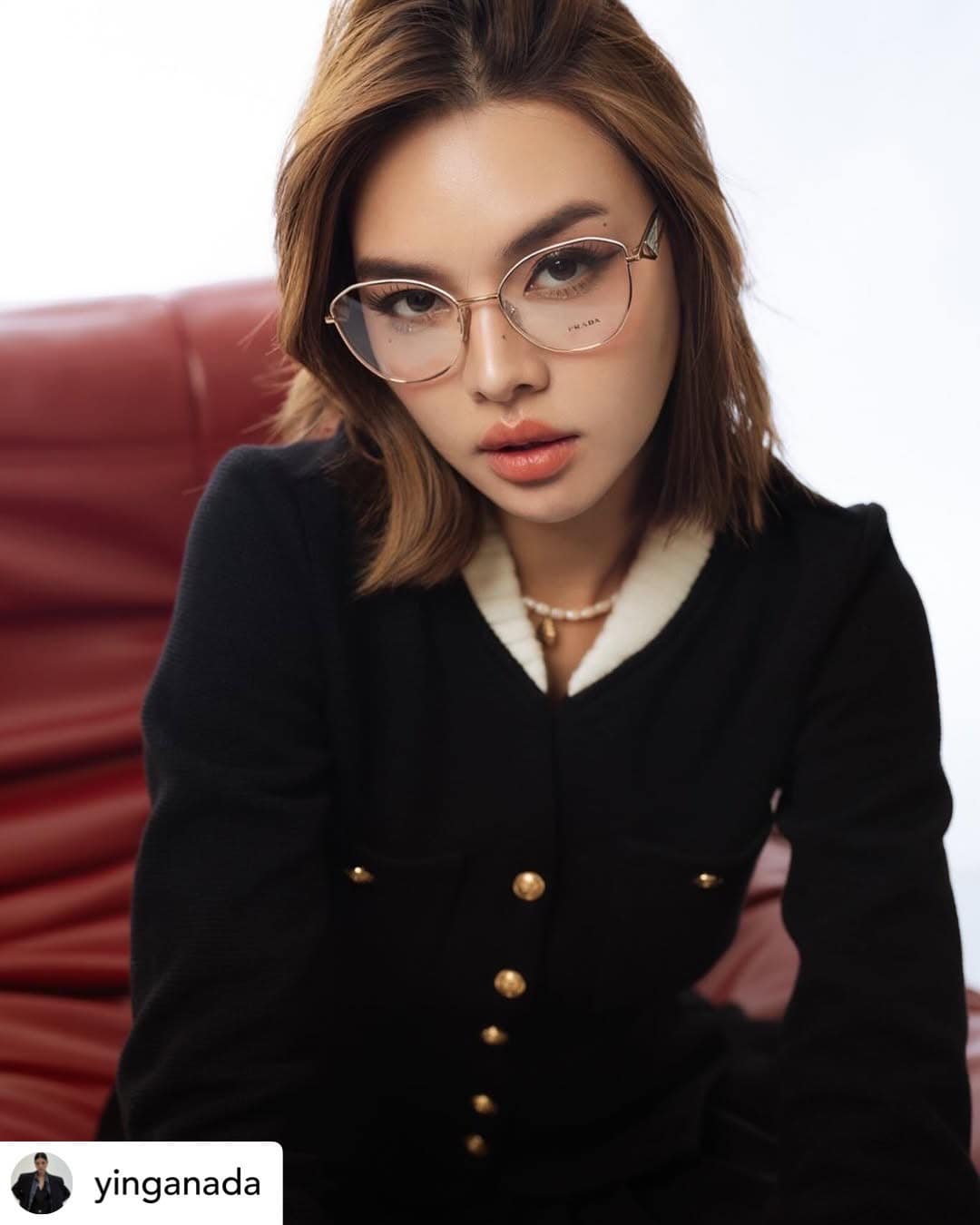 กรอบแว่น PRADA PR 52ZV SVF1O1 - Pink gold